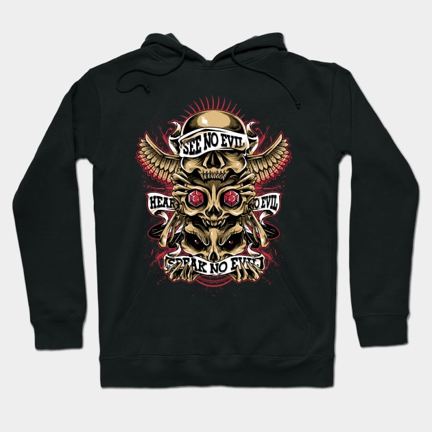 skulls totem Hoodie by spoilerinc